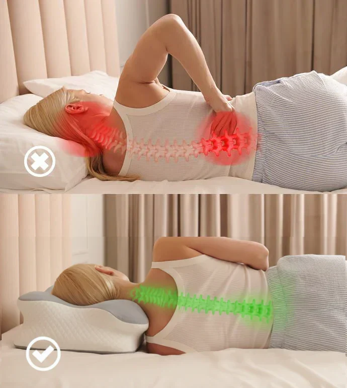 Comparaison posture cervicale avec et sans Cervi-Zen